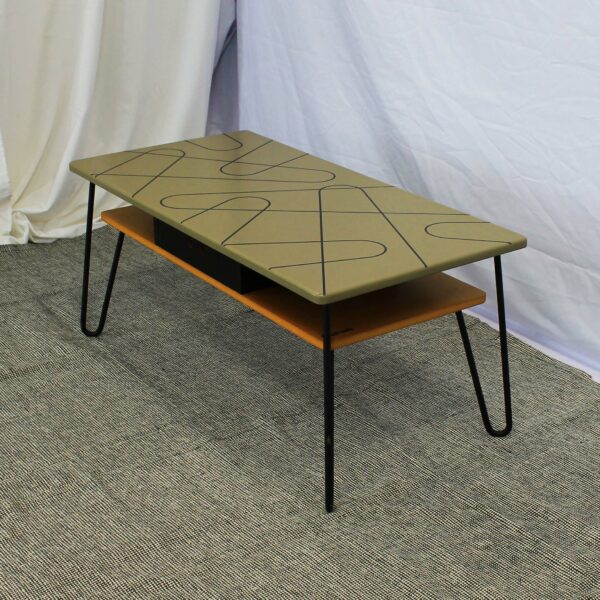 Table double plateau